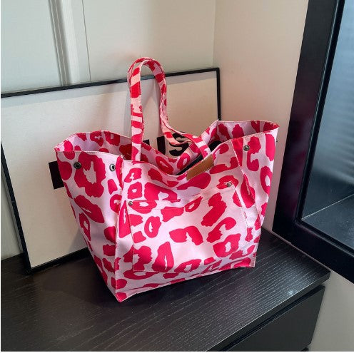 Womens Stylish High-Capacity One-Shoulder Canvas Bag