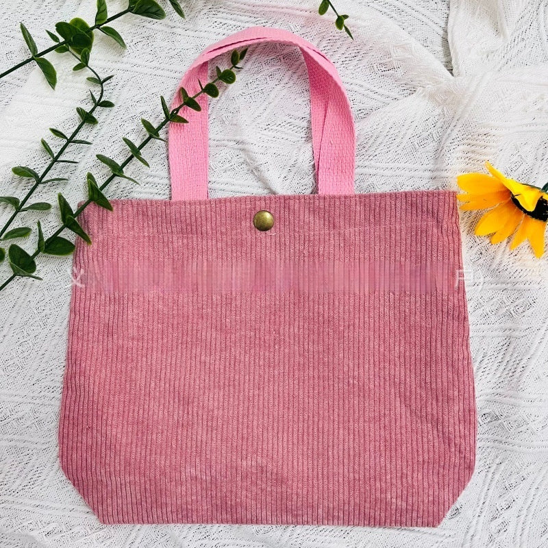 Rough-yarn Minimalist-style Versatile High-capacity Womens Canvas Bag