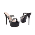 Womens Round-toe Open-toe Strappy