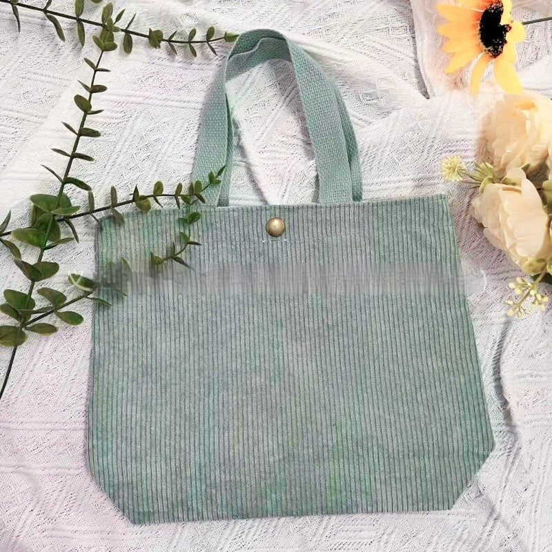 Rough-yarn Minimalist-style Versatile High-capacity Womens Canvas Bag